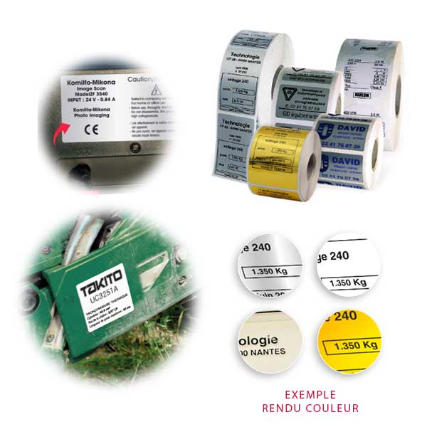 Étiquettes autocollantes industrielles, Étiquettes de Produits autocollante  multi usage, Étiquette