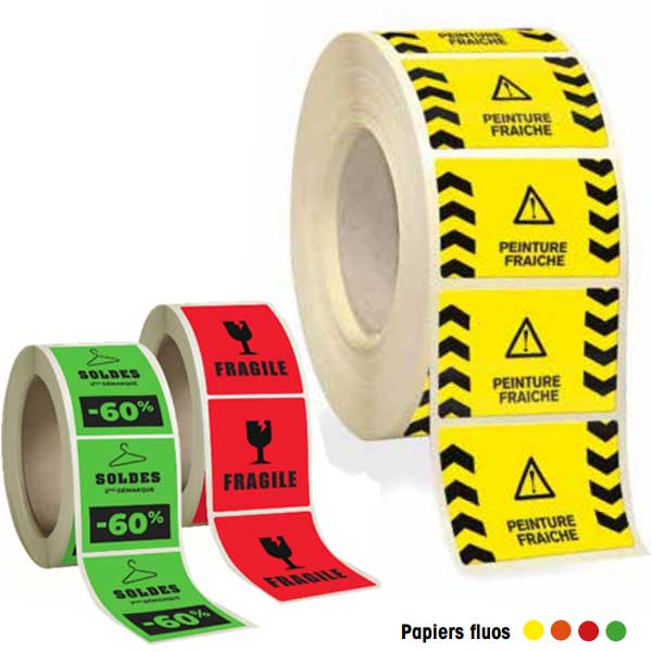 Étiquettes papier  Étiquettes adhésive en papier